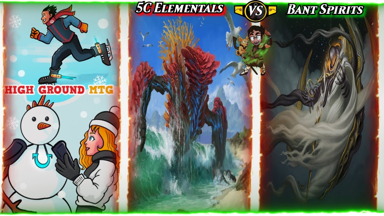 5 Color Elementals vs Bant Spirits (Pt 1/5) [MTG Modern League]