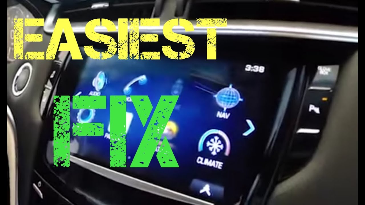 EASIEST WAY TO DO A HARD RESET- CADILLAC CUE SYSTEM- FIX FROZEN, NO POWER, GLITCHES ON LCD FAST