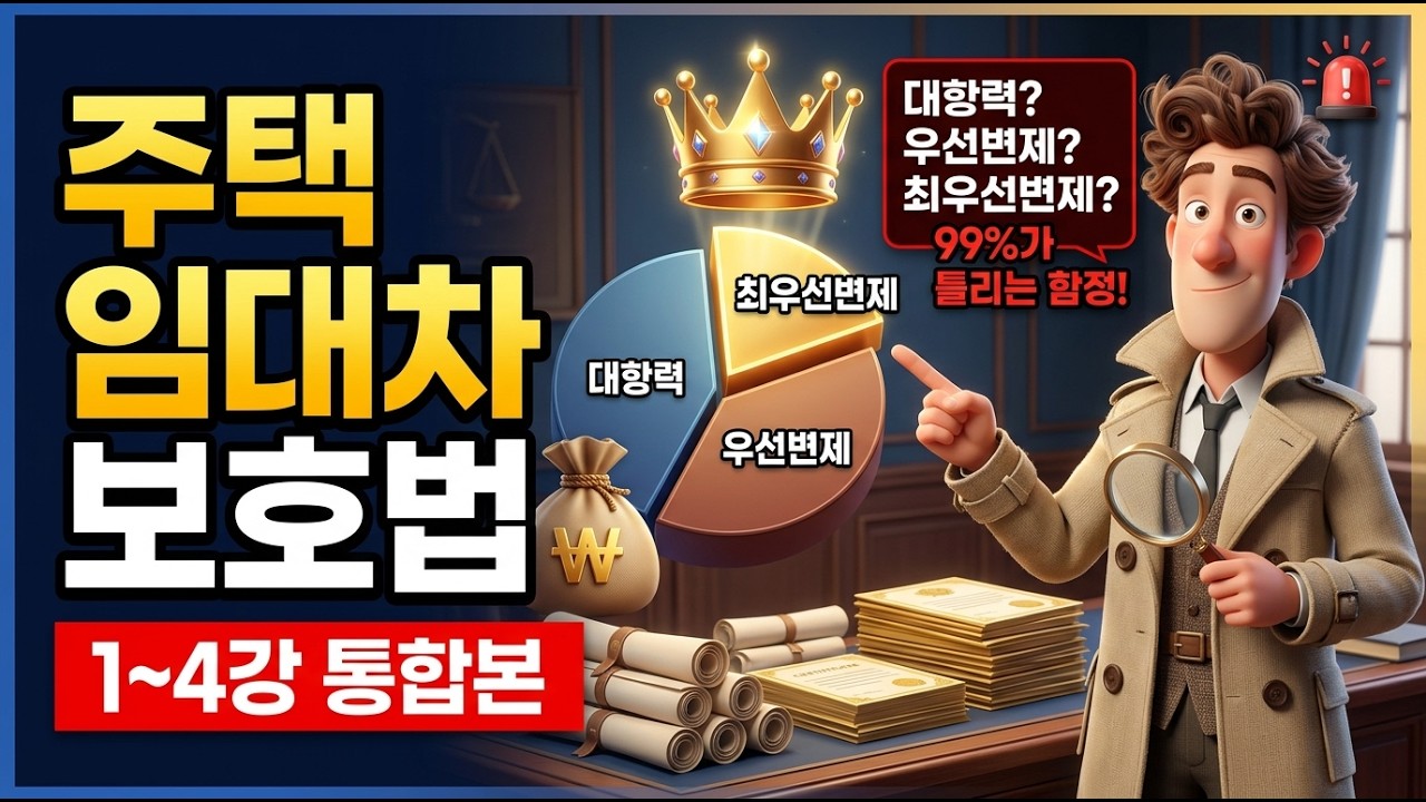 주택임대차보호법, 이 영상 하나로 끝내세요 (대항력·우선변제·최우선변제·배당 총정리 1~4강 통합본)