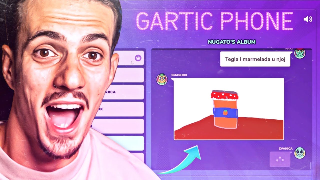 NUGATO I EKIPA IGRAJU GARTIC PHONE!😂*smiješno*