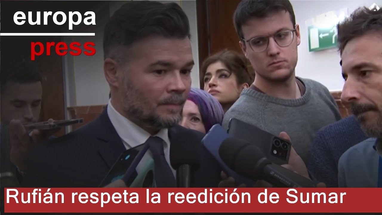 Rufián respeta la reedición de Sumar pero insiste en una alianza sin renunciar a siglas