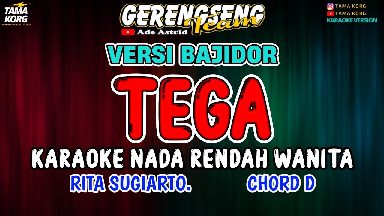 TEGA KARAOKE!! Ade Astrid | BAJIDOR