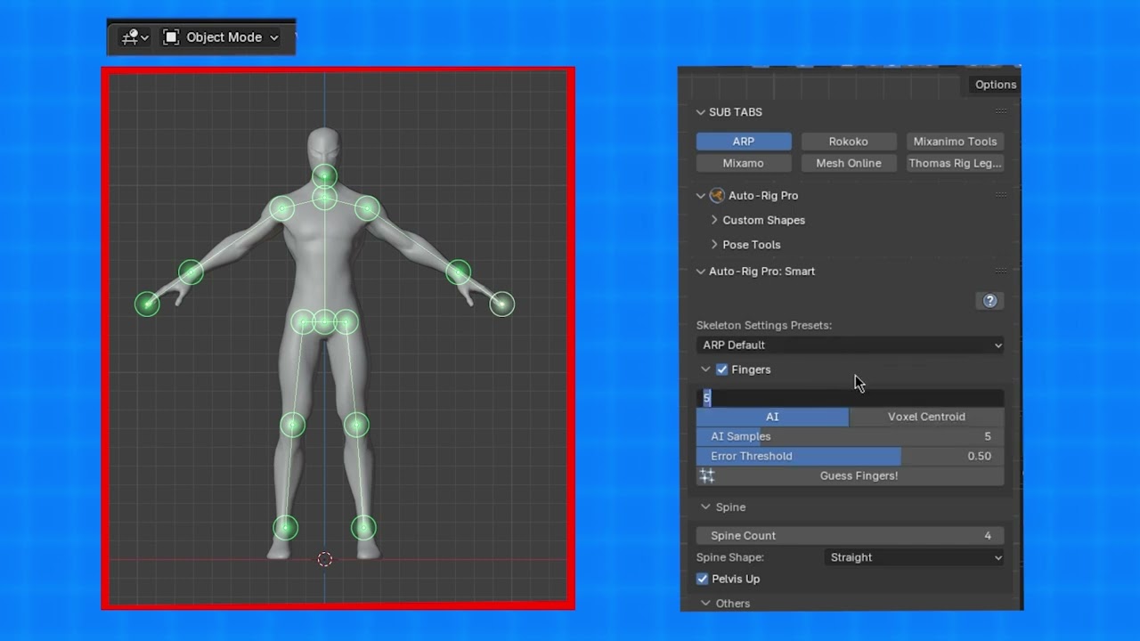 Rigging in under 2 Minutes Using AI 🤯 | Blender Auto-Rig Pro Smart A.I. Tutorial