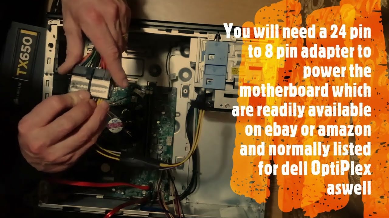 dell optiplex 3020 psu upgrade and gpu with external pci power connectors