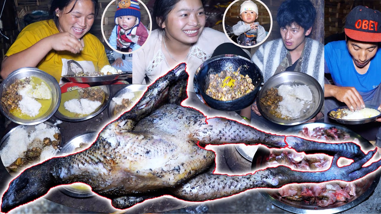 Manjita cooks chicken for Sanjip Jina & her brother Adhiraj 