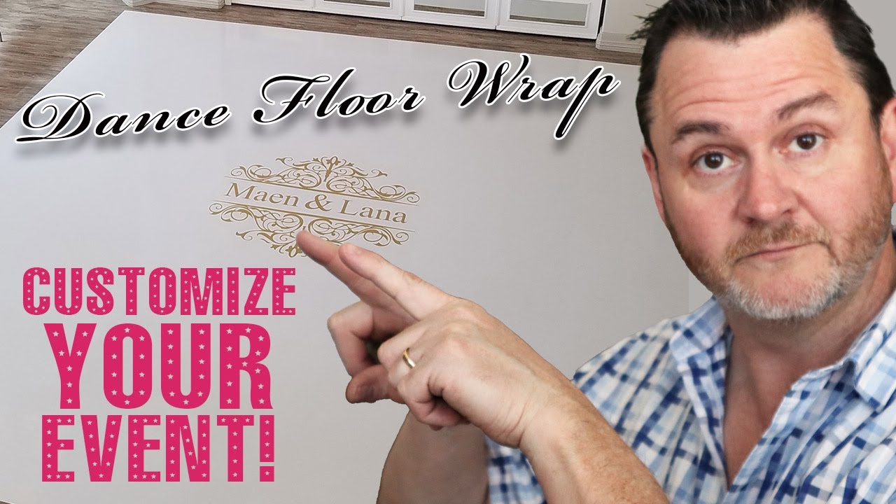 Your event, Customize your floor!  Installing a floor wrap