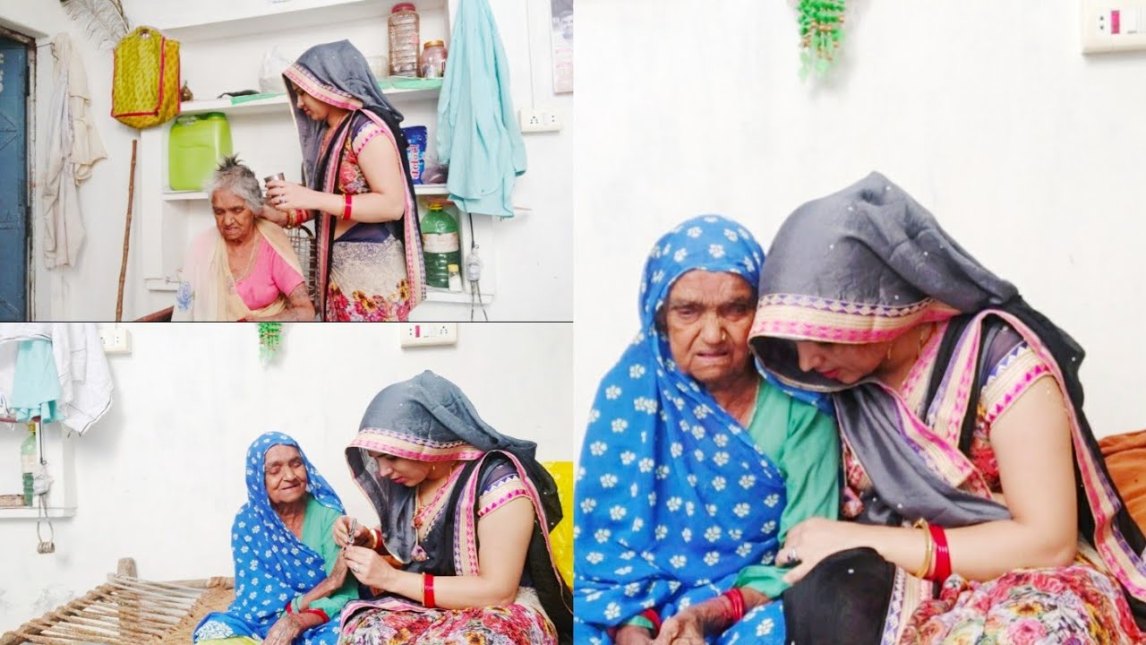 बहू ने की दादी सास की Hair Cutting। मेरी देवरानी से भी मिल लीजिये। ससुराल Vlogs।Sadhana Beauty Vlogs