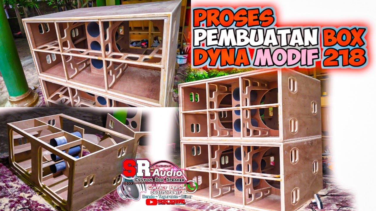 Proses pembuatan Box Dyna modif 18 inc | Dynacord modifikasi | Box Balap | Box Subwoofer super