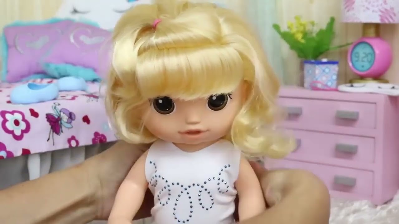 🎀👯 Baby Alive Aurora getting ready for ballet class! ✨🌸