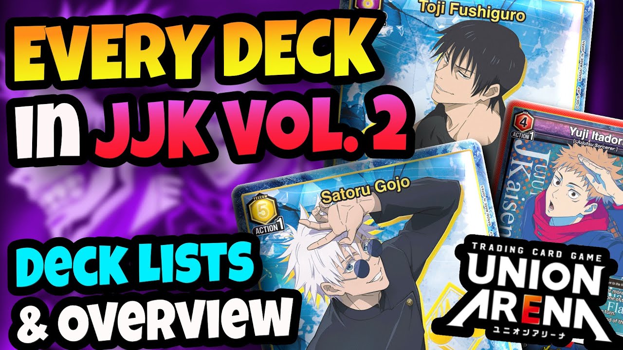 Все колоды JJK Vol. 2 на Union Arena | Списки колод и как они работают | Jujutsu Kaisen Vol. 2