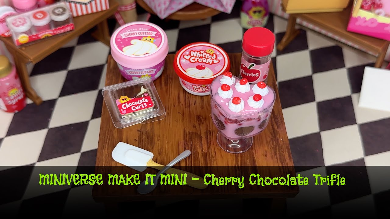 Build With Me!  Miniverse Make It Mini Valentine's - Cherry Chocolate Trifle