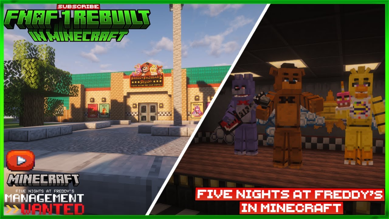 FNAF 1 Rebuilt in Minecraft | Map Tour + Speed Build