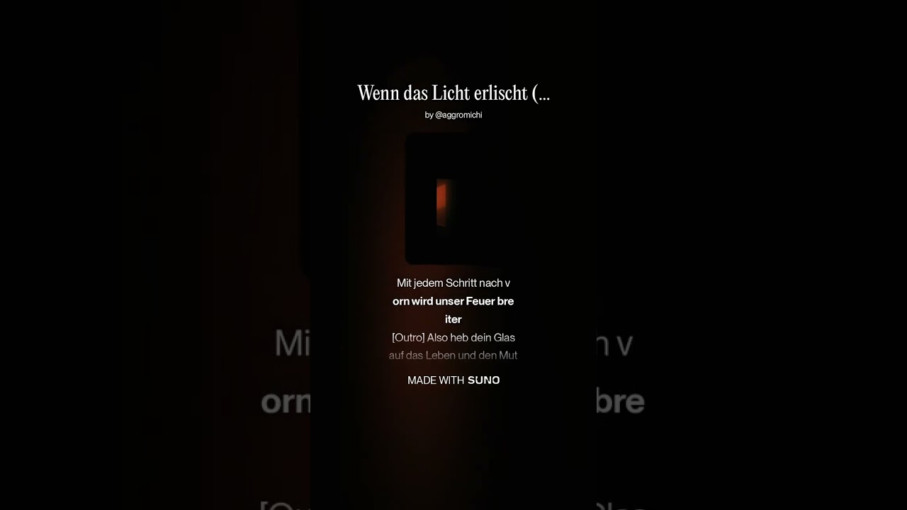 Wenn das Licht erlischt [Remastered] | AI Music