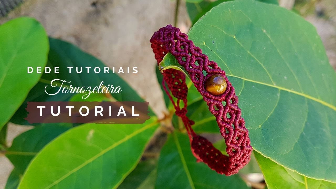 Dede Tutoriais | Como fazer uma tornozeleira com esfera #303