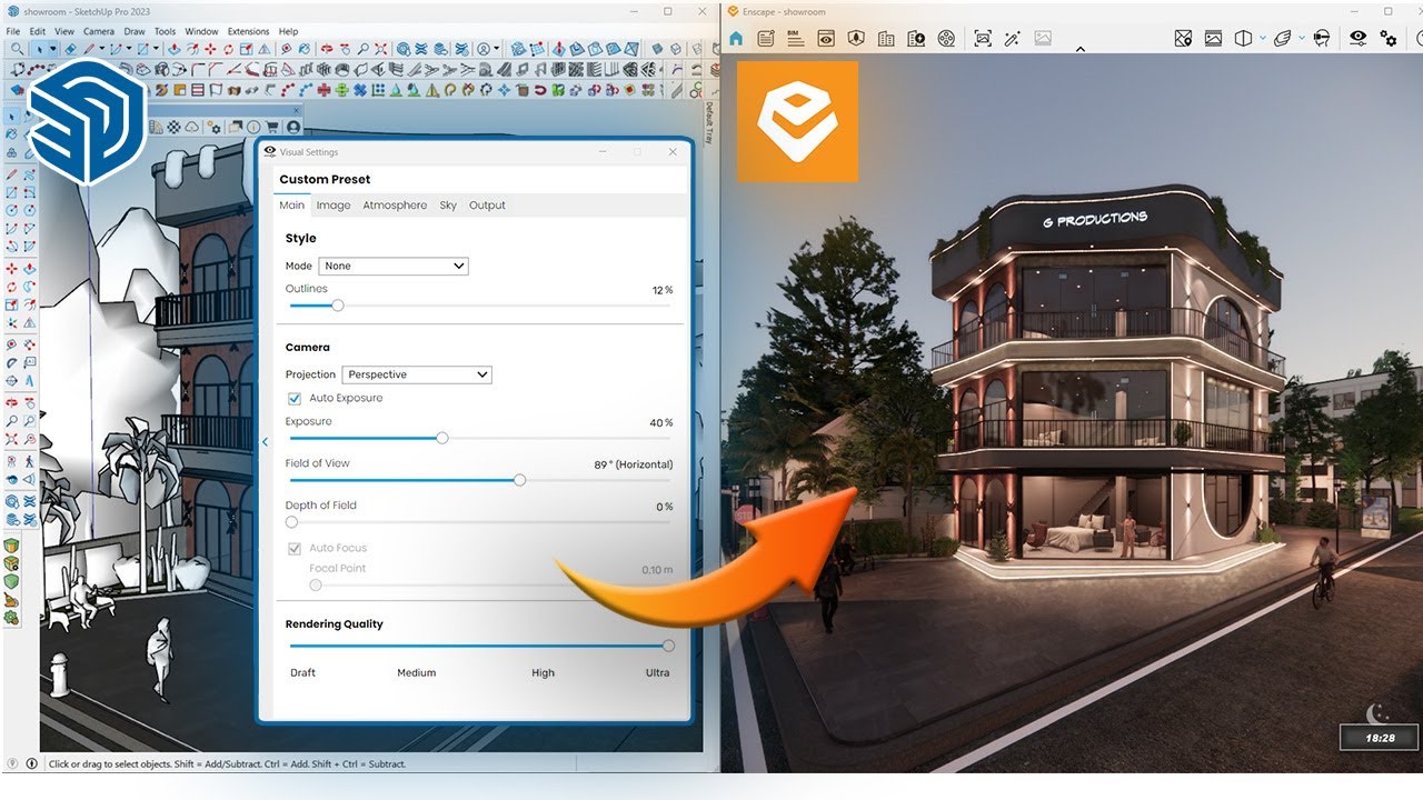 Render FAST in Enscape 4.2! Best Quick Settings for Realistic Results (No Plugins!)