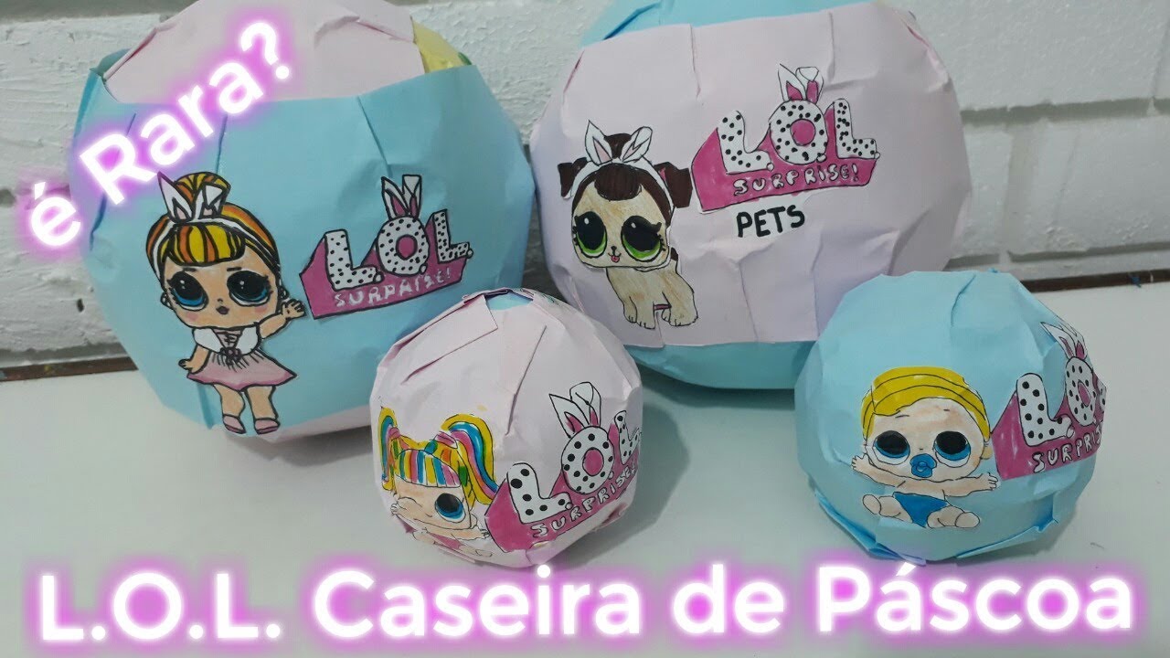 ABRINDO LOL CASEIRA DE PASCOA | Artes da Emilly Official