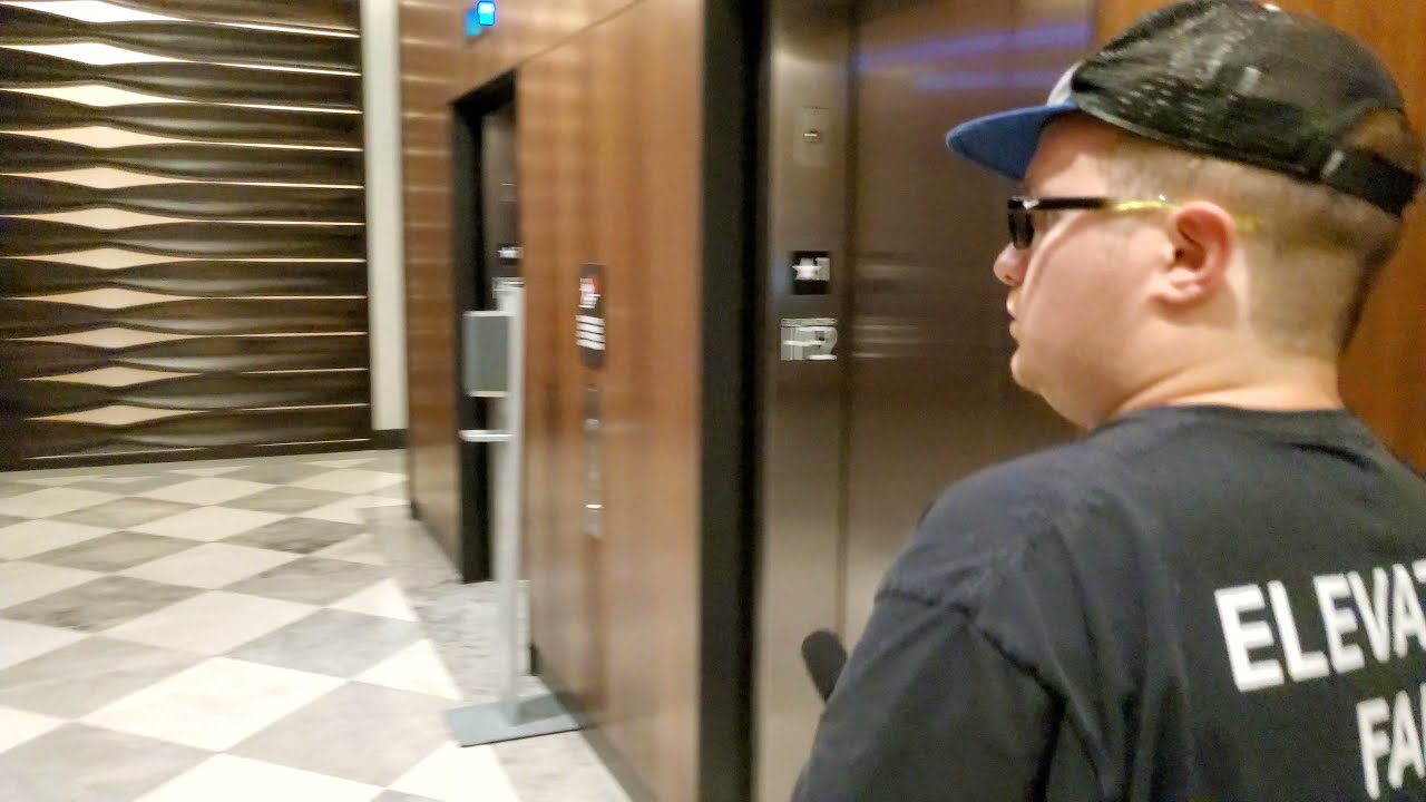 4K60: AWESOME & FAMOUS Mitsubishi Traction Elevators at The JW Marriott Water Street in Tampa, FL