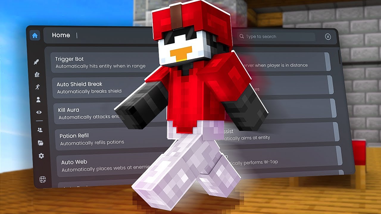 Najlepsze cheaty do minecraft vs BedWars! GrimClient