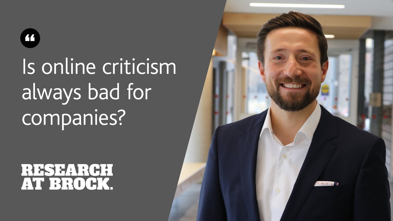 Is online criticism always bad for companies?