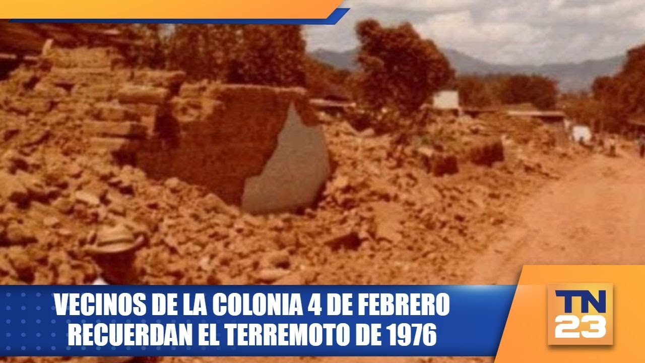 Vecinos de la Colonia 4 de Febrero recuerdan el terremoto de 1976