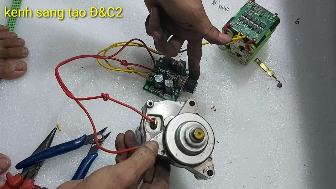 Quấn cải tiến cóc đề xe honda thành môtơ giảm tốc