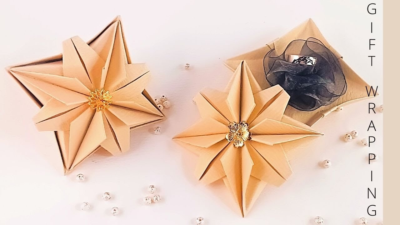 WRAPPING PRESENTS | ORIGAMI STAR JEWELRY BOX for a SPECIAL GIFT | PRESENTS for HER I.Sasaki Original