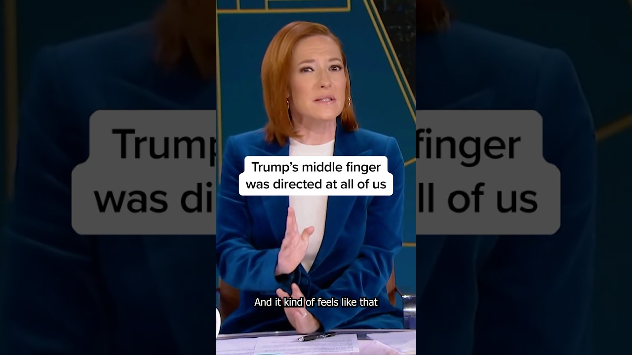 Trump's middle finger was directed at all of us