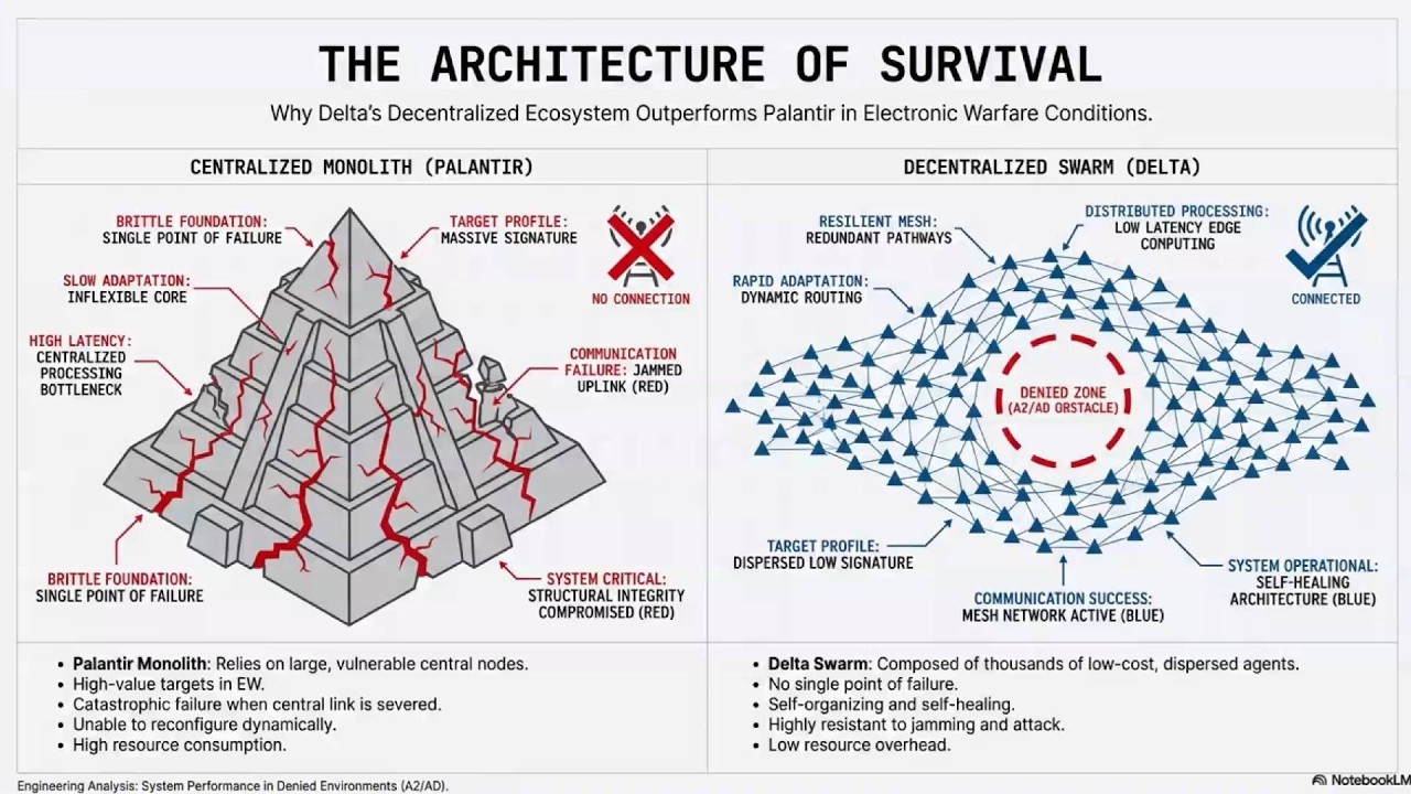 The Architecture of Survival: Why Delta’s Decentralized Ecosystem Outperforms Palantir in Warfare