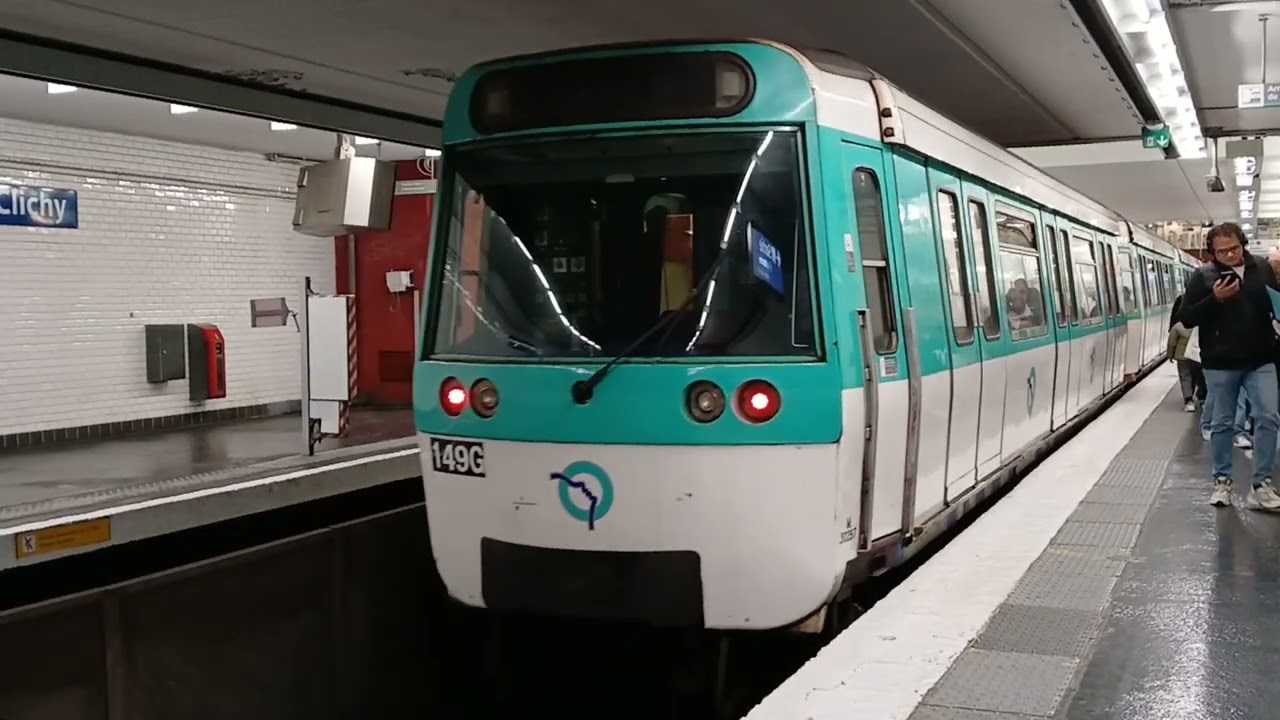TGV Pos-Duplex en gare du Havre et Métro ligne 13 à Clichy