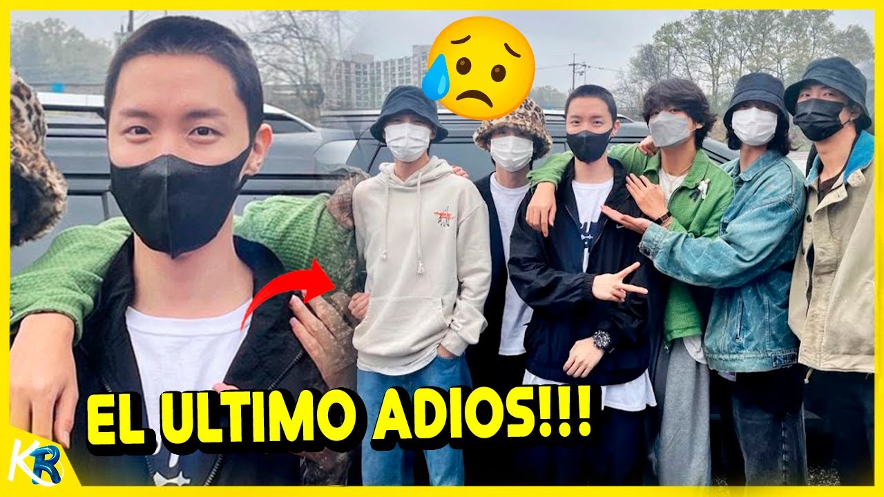 😪Jhope se despide de BTS en la estaci&oacute;n militar! Momento Emotivo con Army, alistamiento militar 2023