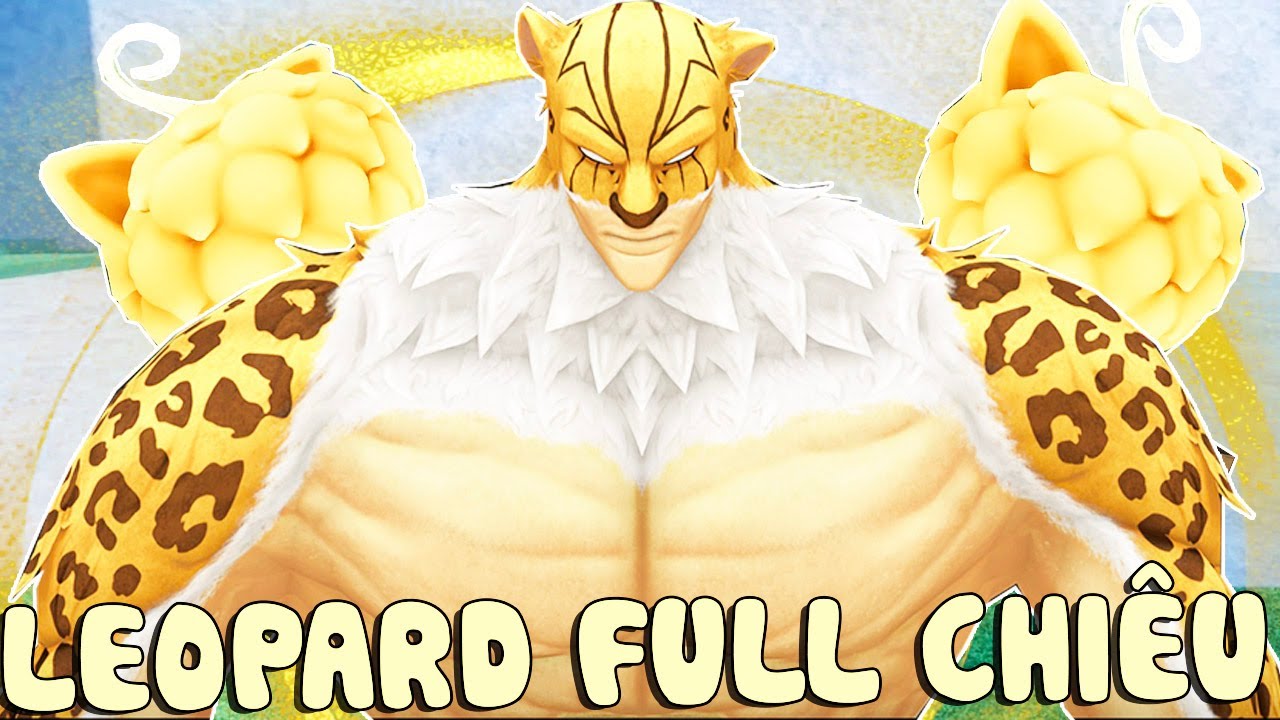 Roblox - FULL CHIÊU THỨC TRÁI ÁC QUỶ BÁO ĐỐM LEOPARD QUÁ KHỦNG PVP SIÊU DỄ - Fruit Battlegrounds