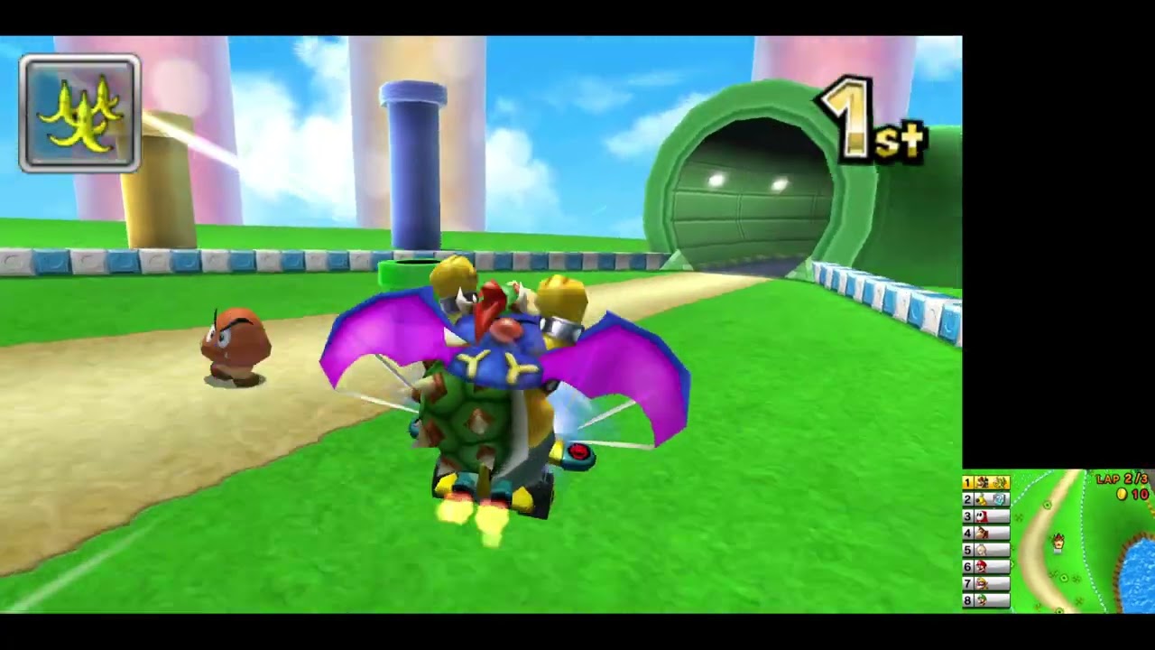 Mario Kart 7 #02 Mirror Flower Cup with Bowser