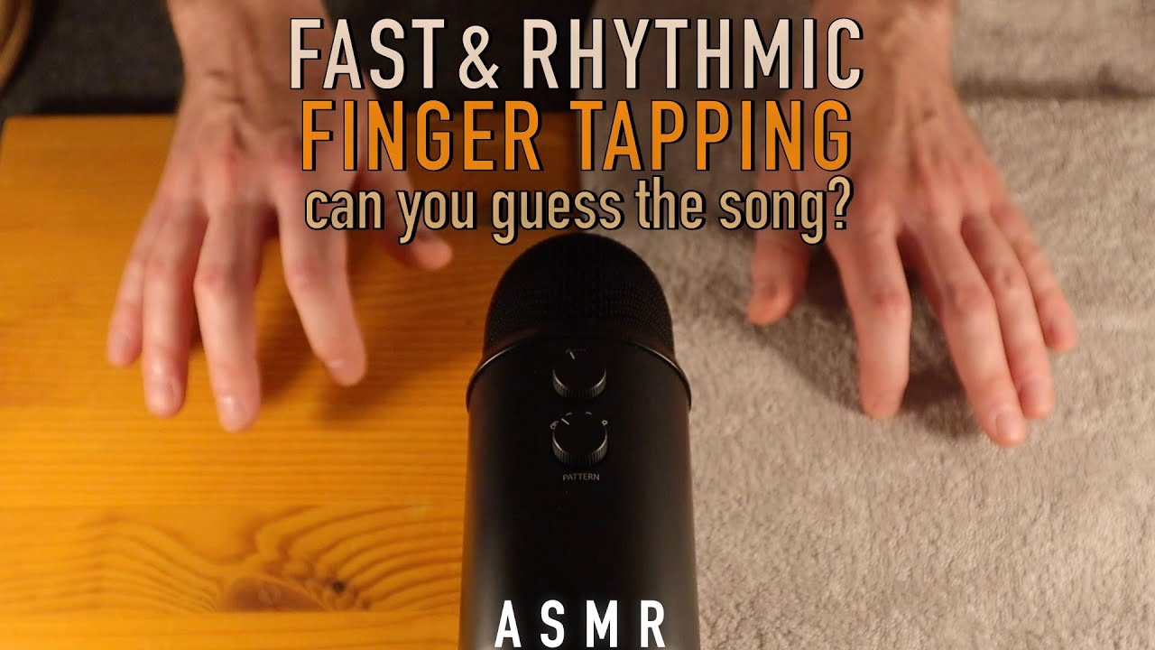 ASMR Fast & Rhythmic Finger Tapping To Music | Can You Guess The Song? | No Talking