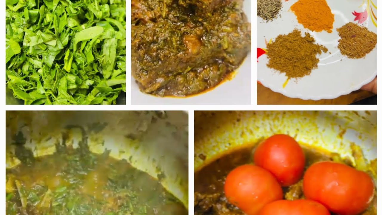 Dhaba Style Palak Gosht Recipe | Soft Mutton with Green Gravy 😍 #winter special recipe 