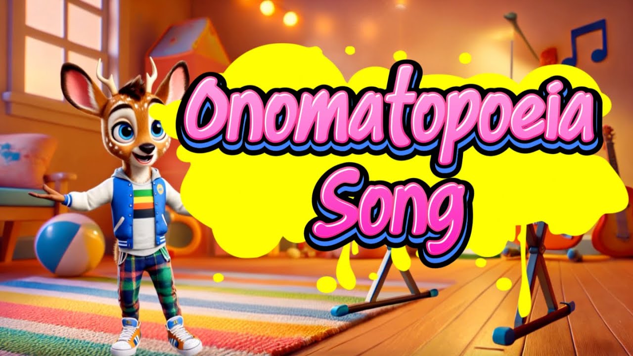 Onomatopoeia Song - Music Video for Kids!