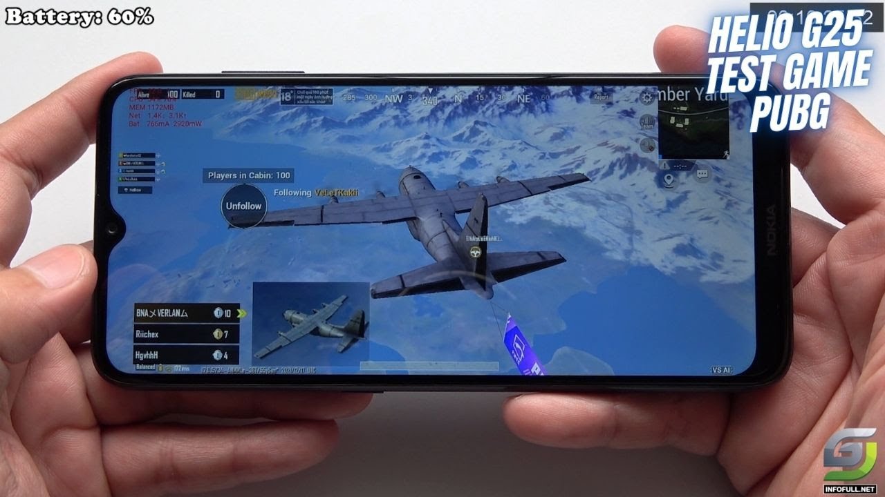 Nokia G10 test game PUBG Mobile