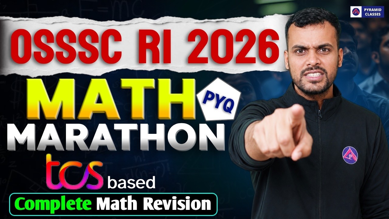 OSSSC RI AMIN 2026 Math Marathon | RI ARI ICDS mock test | RI Math PYQs | Pyramid classes