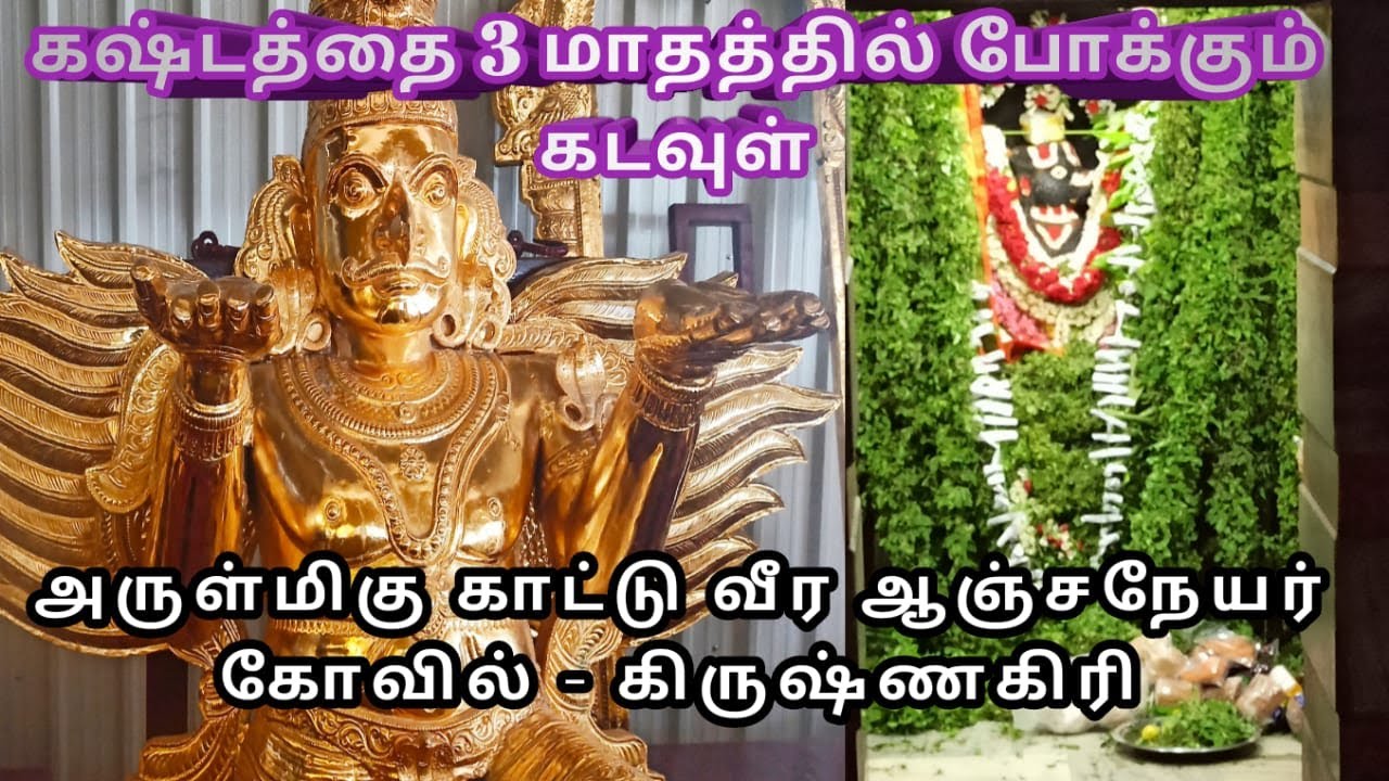 Kattu Veera Anjaneyar Temple /கிருஷ்ணகிரி காட்டு வீர ஆஞ்சநேயர் கோவில் /Hanuman Temple Krishnagri.