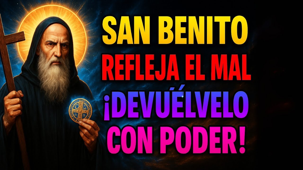 ❗ San Benito REFLEJA el MAL  Tu Enemigo RECIBE lo que Envía con MÁS FUERZA 🕯️🙏