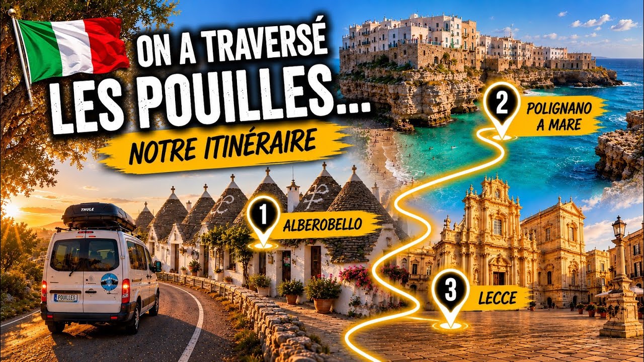 ☀️ ITINÉRAIRE Pouilles : 12 LIEUX INCONTOURNABLES pour un road trip parfait (+ carte 🗺️)