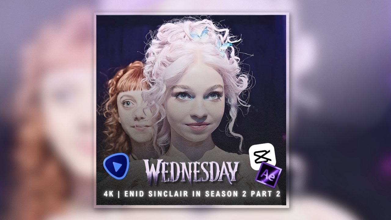 ENID SINCLAIR || WEDNESDAY SEASON 2 PART 2 || FOR EDITS || 4K TWIXTOR SCENEPACK