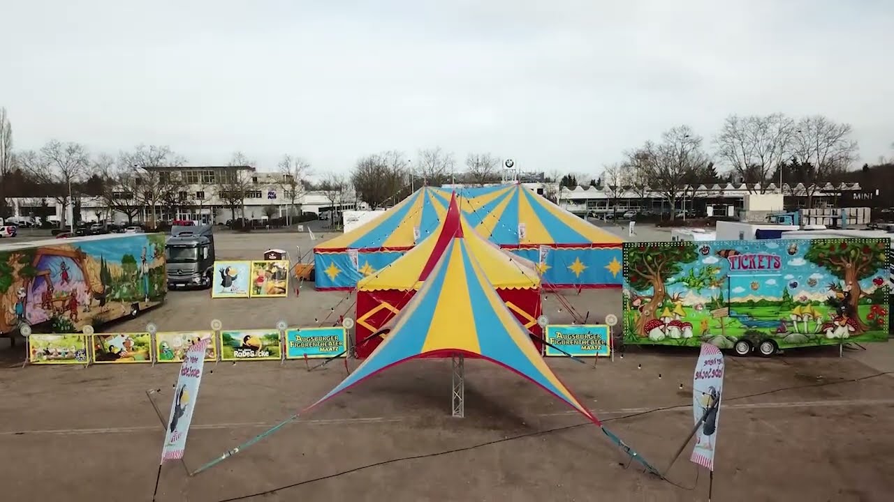 Flug &uuml;ber Zelt