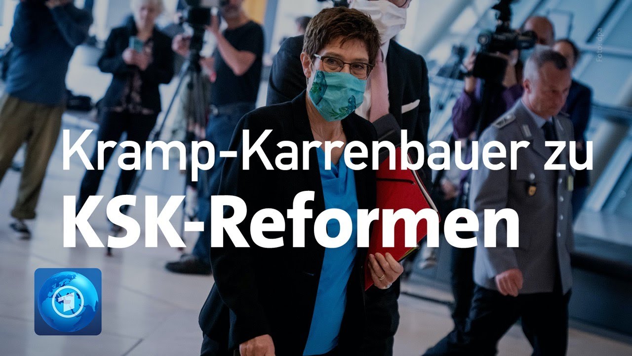 Rechtsextremismus beim KSK: Verteidigungsministerin Kramp-Karrenbauer informiert über Reform