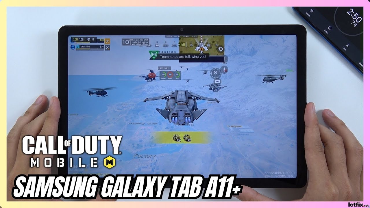 Samsung Galaxy Tab A11+ Call of Duty Mobile CODM Gaming Test