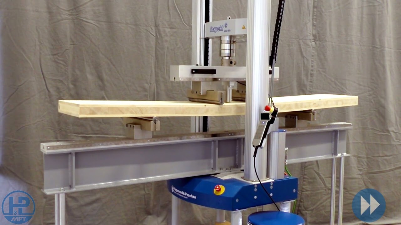 4-point bending test on wood-based materials according to EN 789