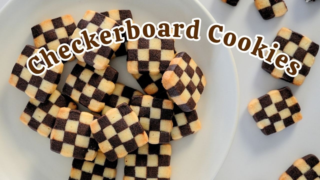 Checkerboard Cookies Made Easy | Vanilla & Chocolate Cookie Recipe