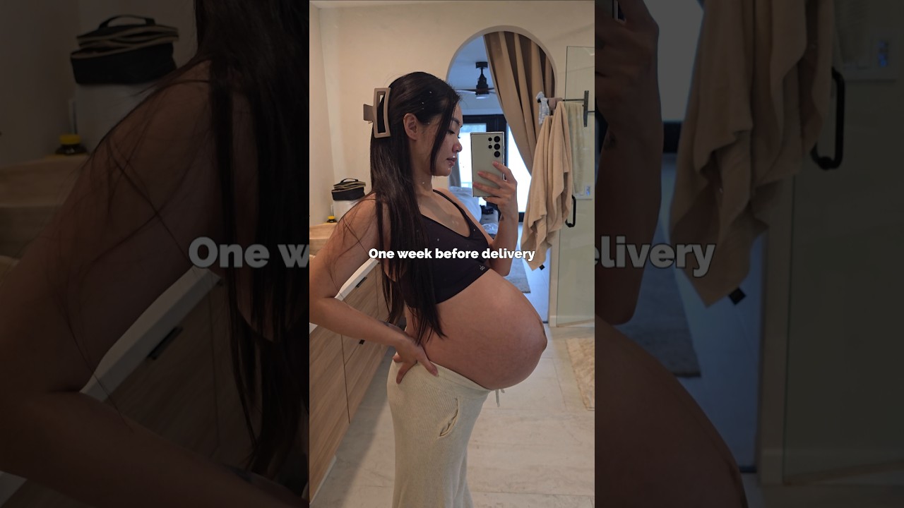 before and after baby delivery