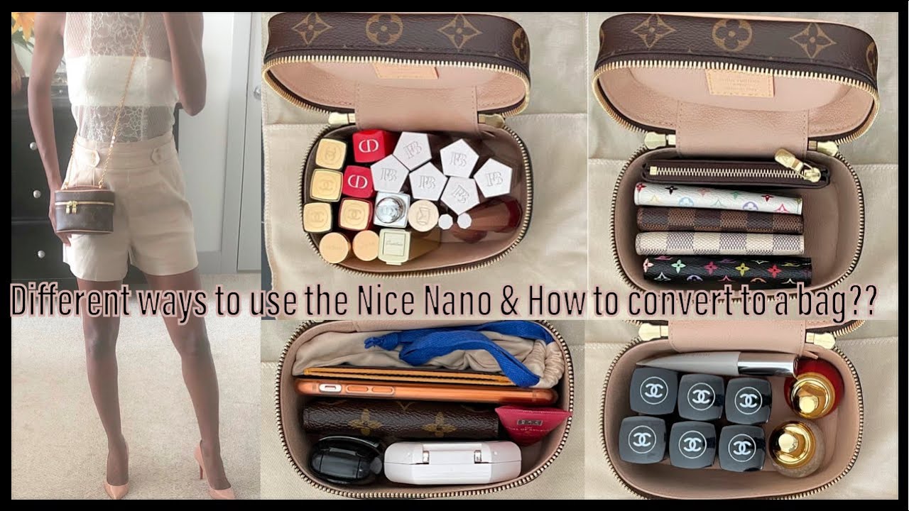Louis Vuitton Nice Nano Review/How to use it & what fits??