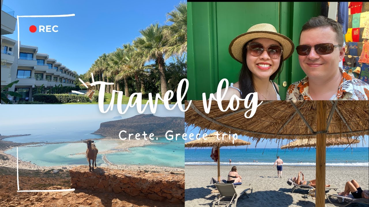 [Travel vlog] Crete Greece Trip 🇬🇷| Summer 2024🏖️ | Helsinki to Platanias, Balos & Rethymno 🧿🪬