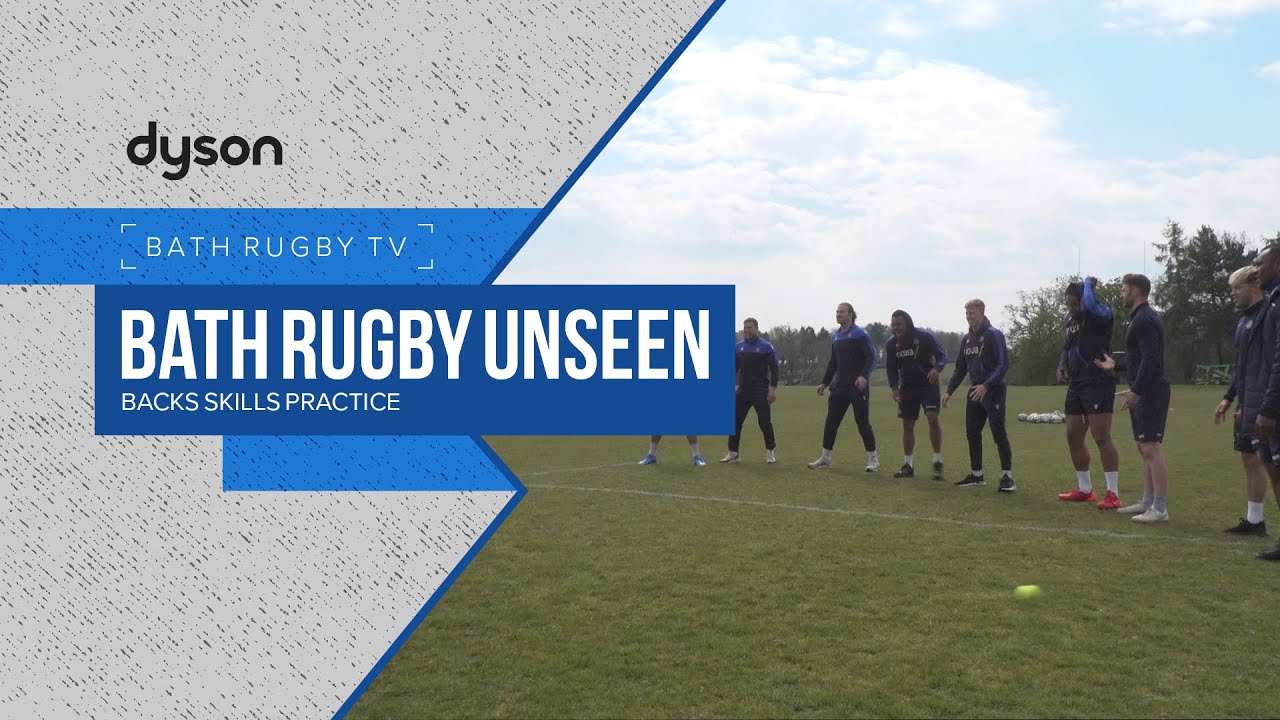 Bath Rugby Unseen: Backs skills practice